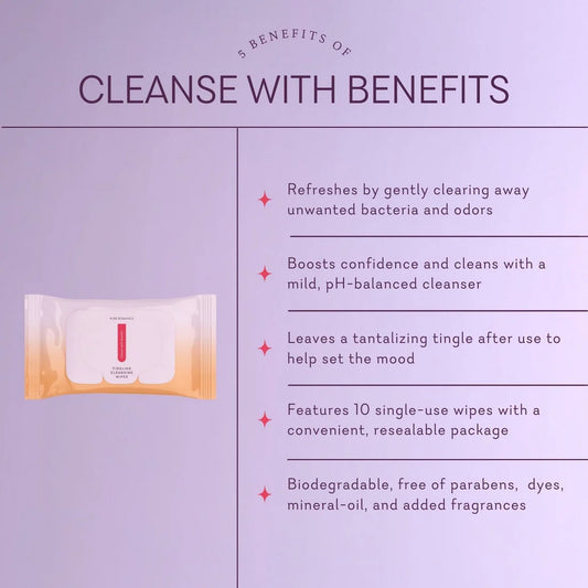 Cleanse With Benefits Tingling Intimate Wipes