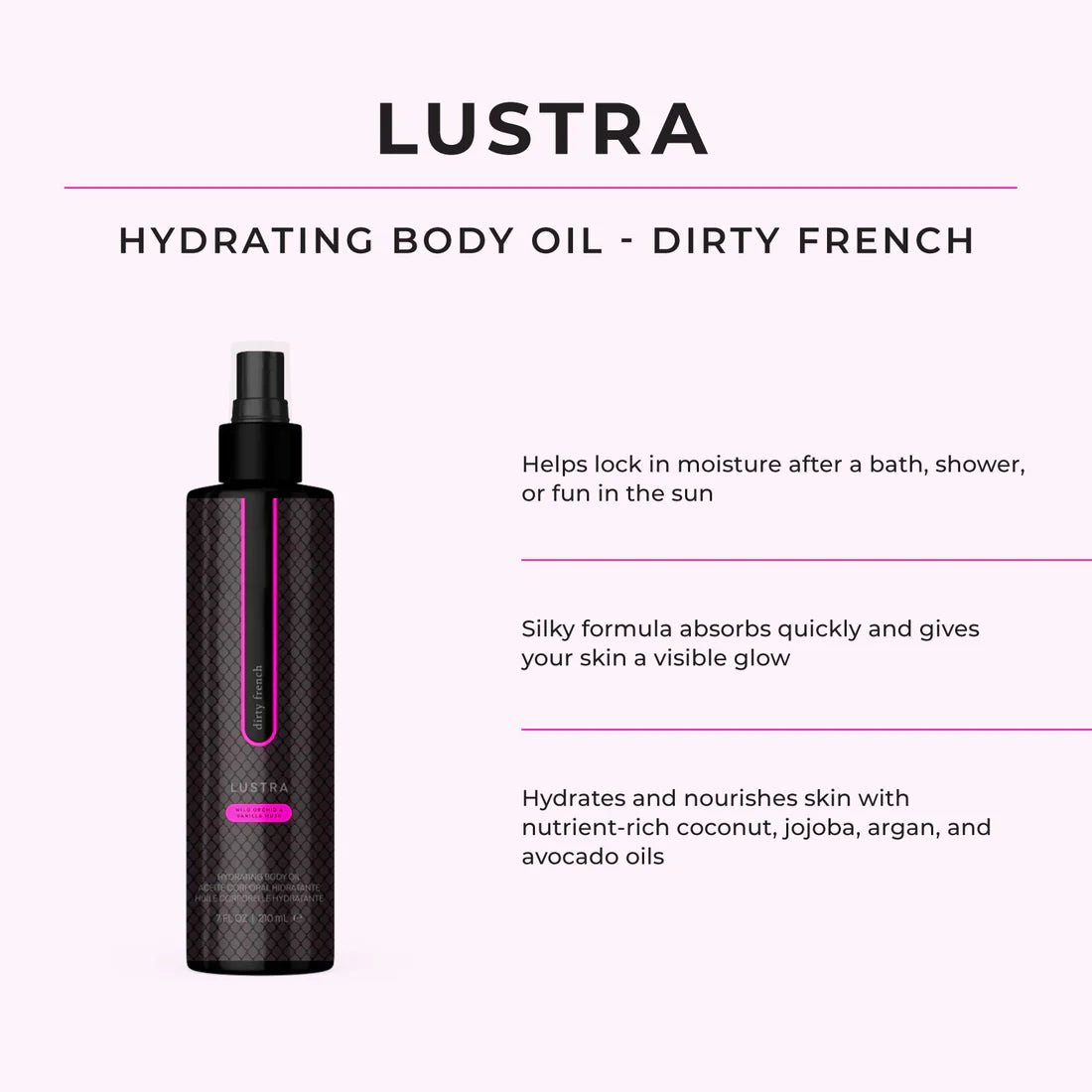 Lustra- Body Dew- Hydrating Body Oil